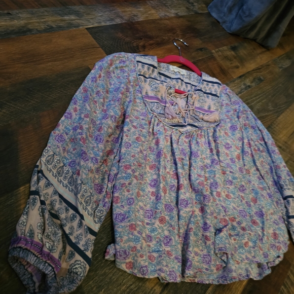 Lucky Brand Floral Blouse - Multicolor - Picture 5 of 5